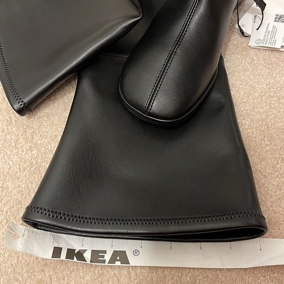 ZARA FITTED FLAT OVER THE KNEE BOOTS - Picture 9 of 10